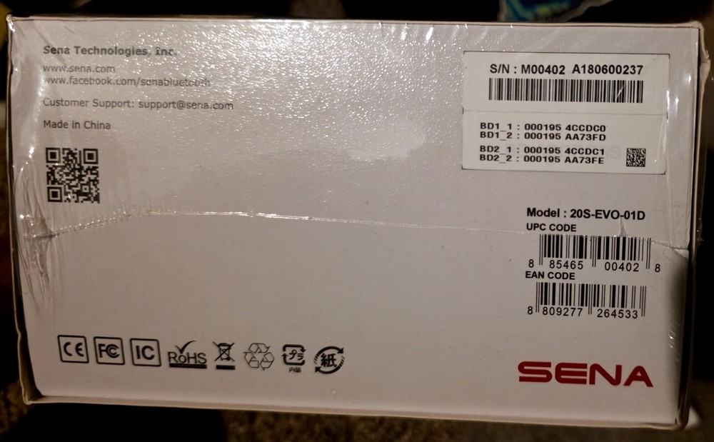 Sena 20S EVO HD Bluetooth Communication System - Dual Pack