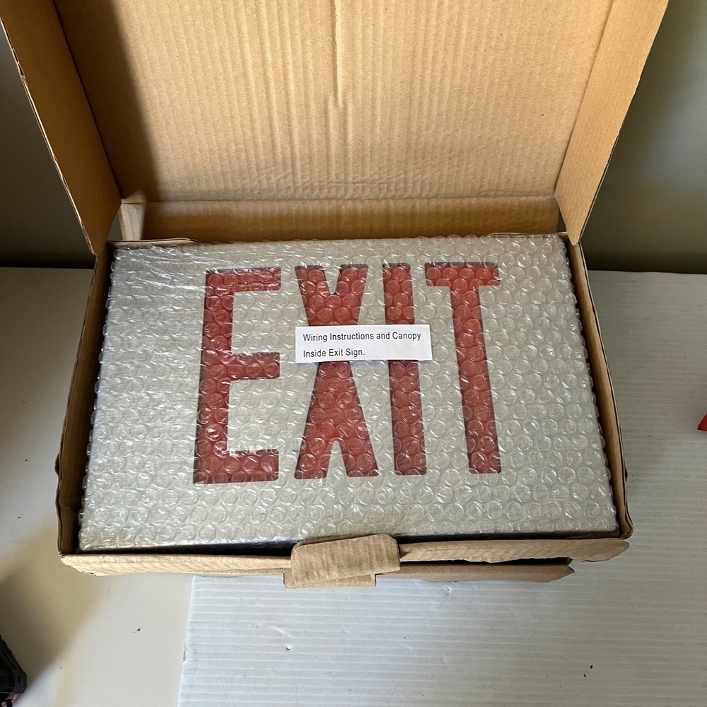 Exitronix 400U Series Die-Cast Aluminum Exit Sign Double Sided SINGLE