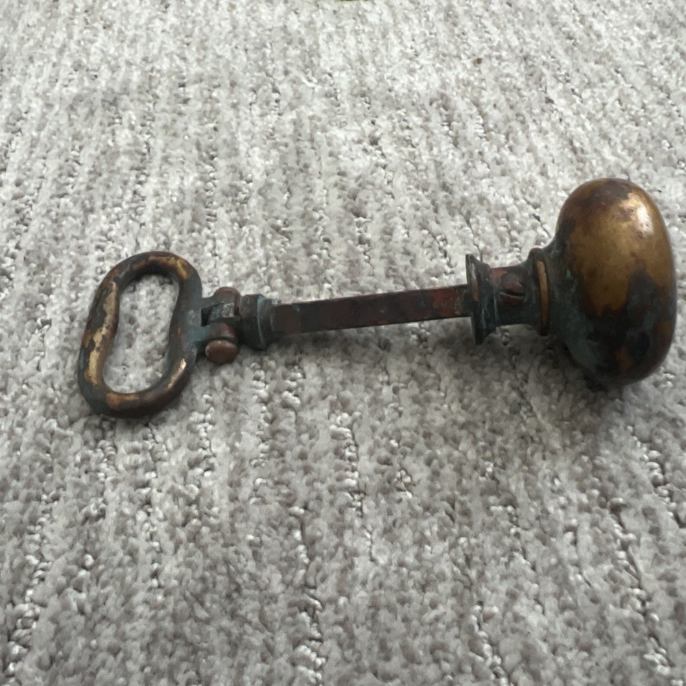 Vintage Antique Brass Door Knob Handle Pull