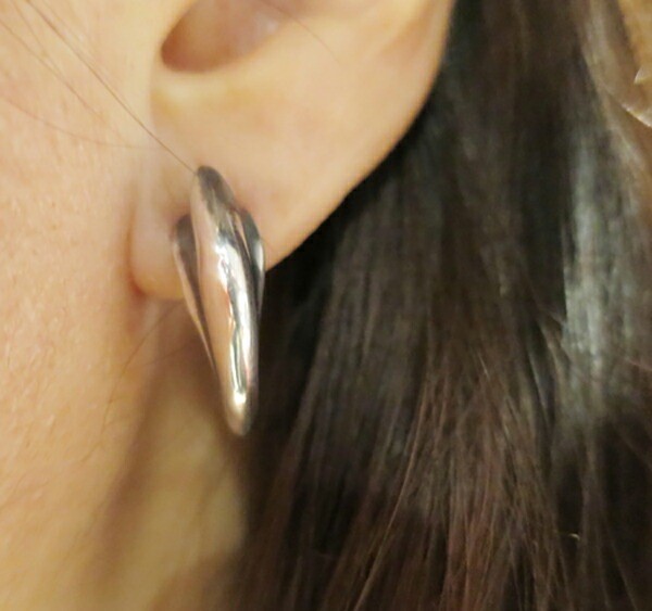 K-SMITH Eagle Claw Stud Earring 23mm Single Piece Silver 925