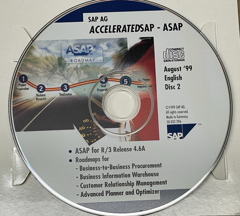 Vintage SAP Software Bundle - R/3 System - AcceleratedSAP
