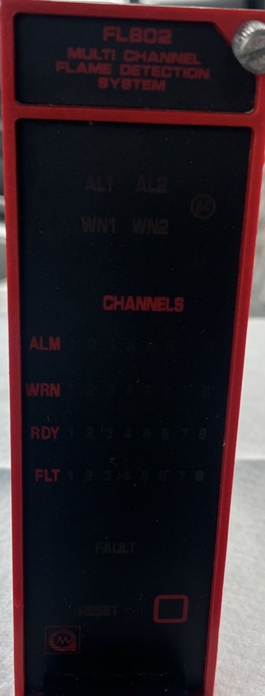 GENERAL MONITORS FL802 70235-1 MULTI-CHANNEL FLAME DETECTION SYSTEM