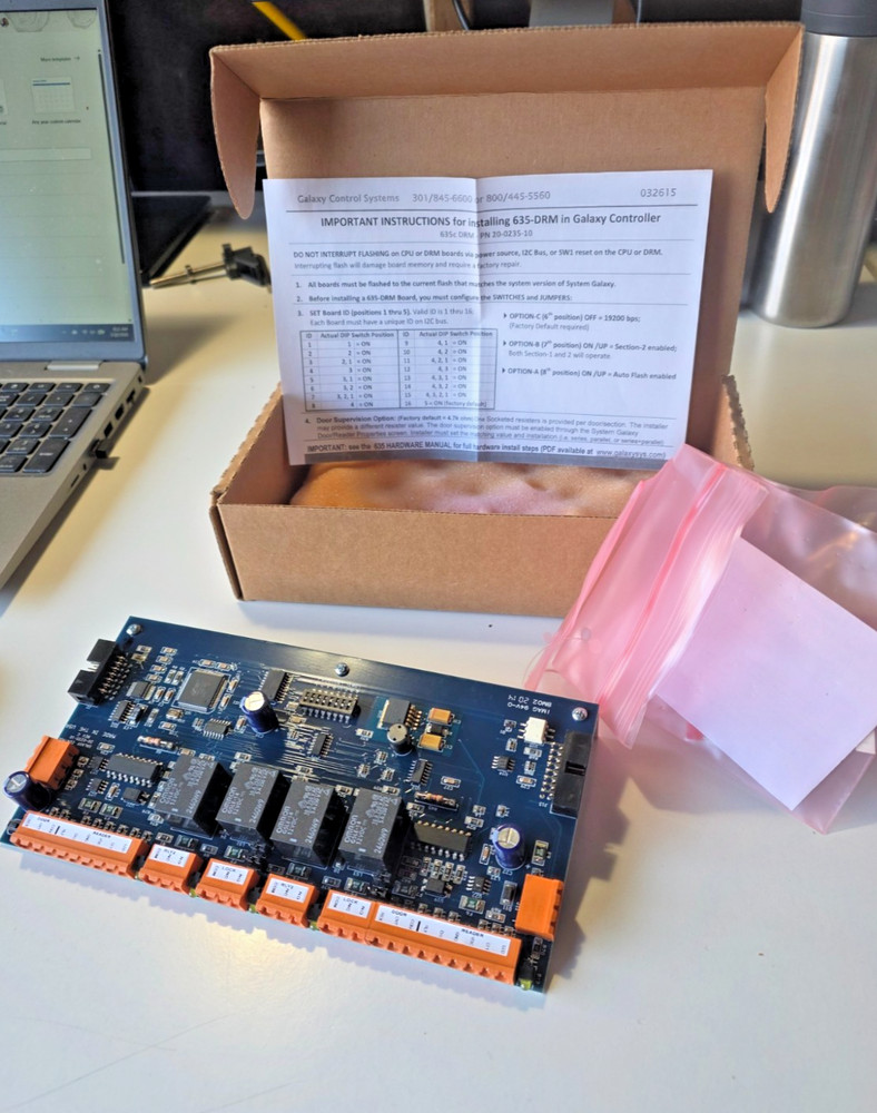 *NEW* Galaxy Access Control 20-0235-10 635 DRM Dual Reader Module Circuit Board