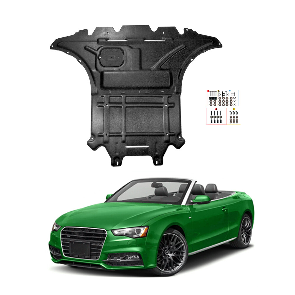 2Pcs Engine Splash Guard For Audi A5 S5 2009-17 Under Engine Shield Cover Board