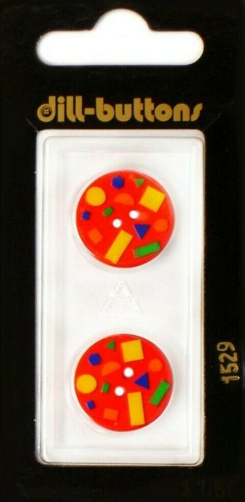 Dill Buttons ~ (1529) - 11/16" - 2 ct