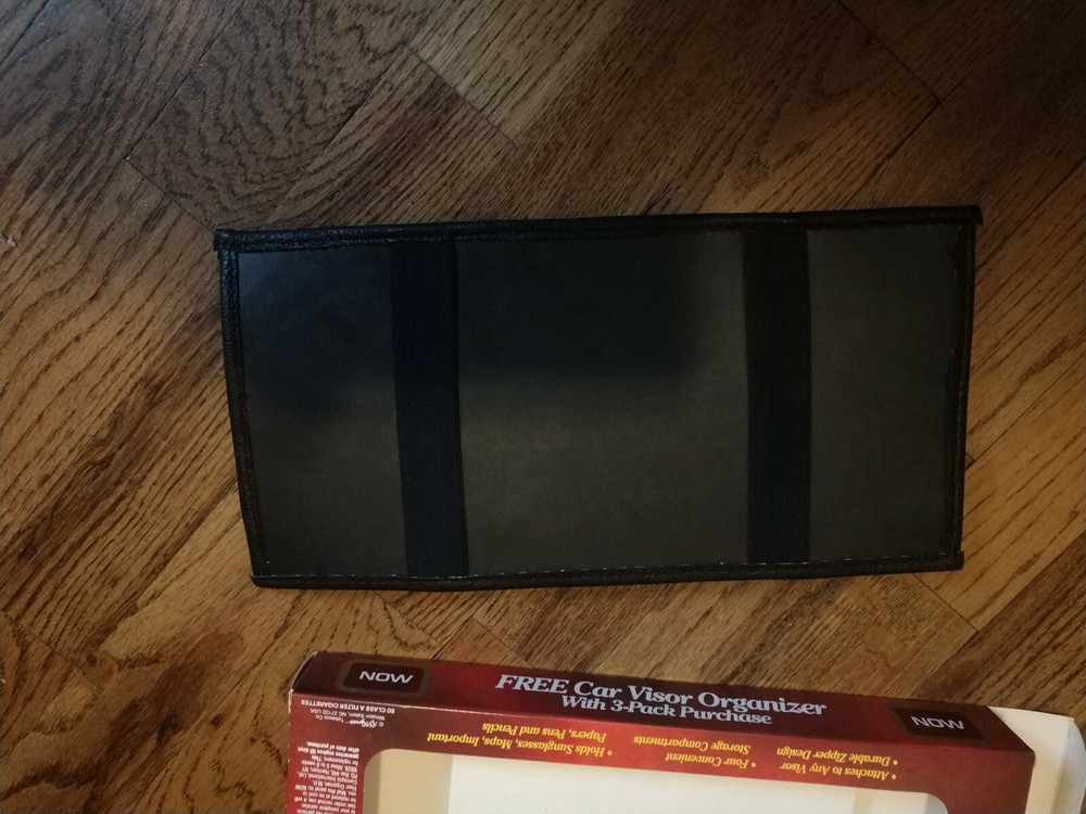 Now Cigarettes Car Visor Black Organizer New In Box