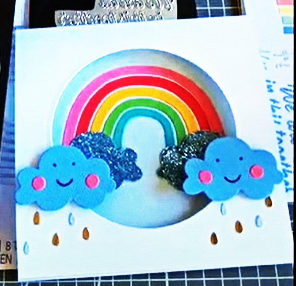 Sizzix Thinlits Rainbow 6pc set #665031 Retail $12.99 Retired!