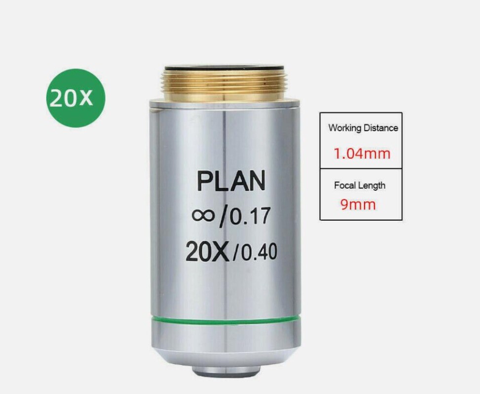 1PC 20X Infinity Plan Objective Lens for Olympus Microscope