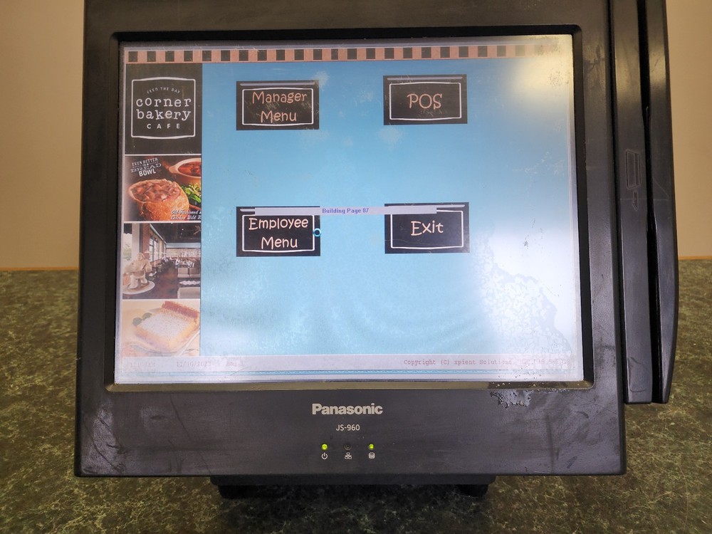 Panasonic JS-960 POS 15" Workstation Model JS-960WP w/ Card Reader