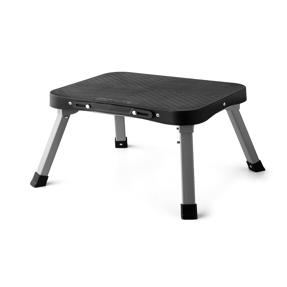 11" Folding Step Stool, Non-Slip 16x12 Large Platform, Portable Compact Sturd...