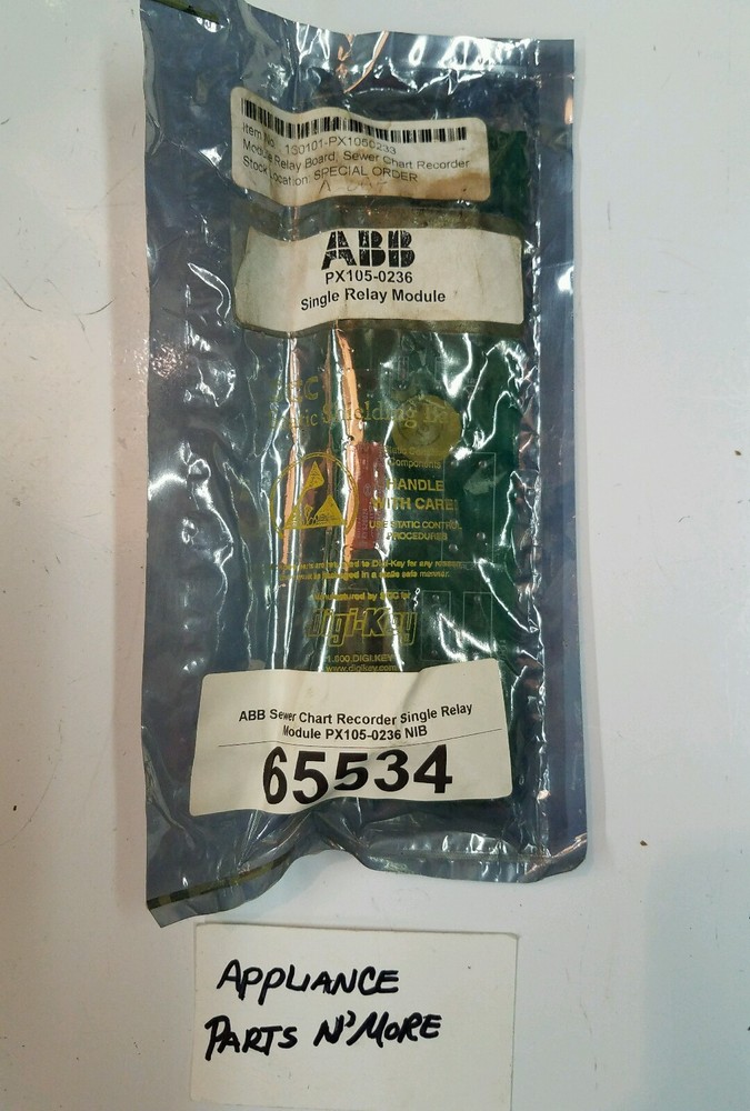 PX105-0236 ABB Sewer Chart Recroder Single Relay Control Module