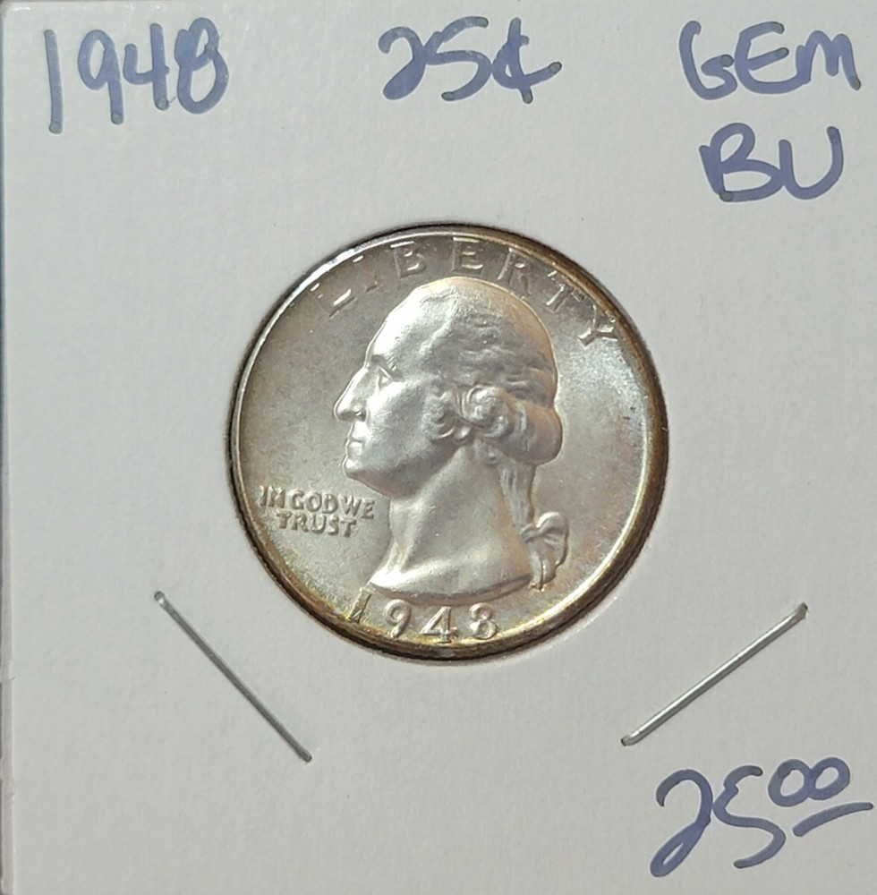 1948 25C Uncirculated