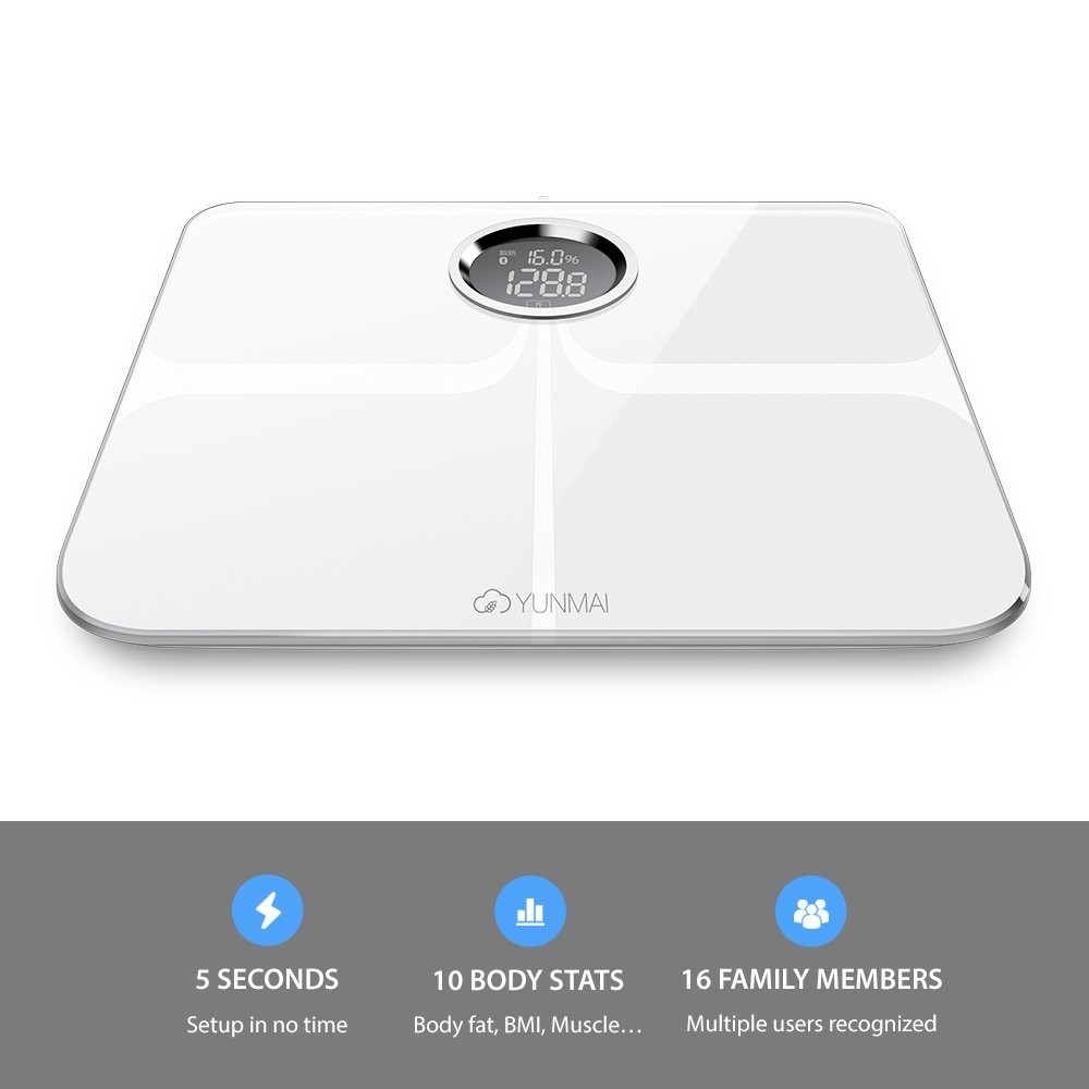 Digital Body Weight Scale Backlit Display High Precision Bluetooth BathroomScale