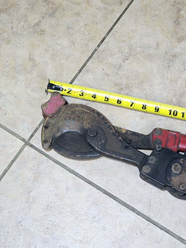 HK PORTER CABLE CUTTERS RATCHET CHAIN CABLE CUTTER