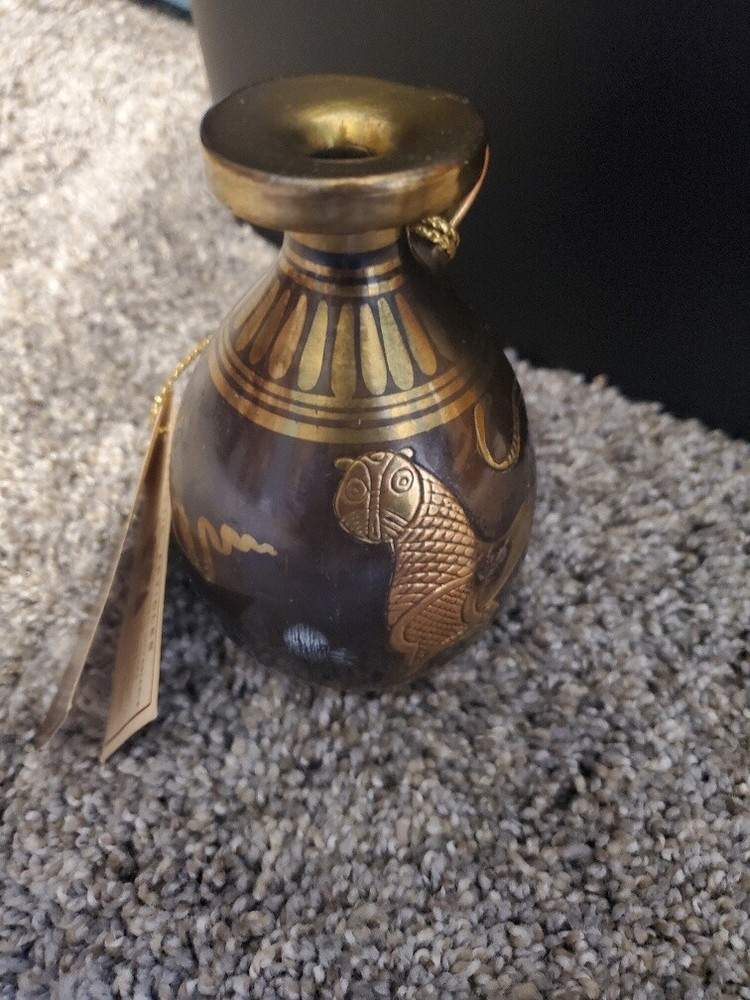 Knossos Bronze Coated Small Vase