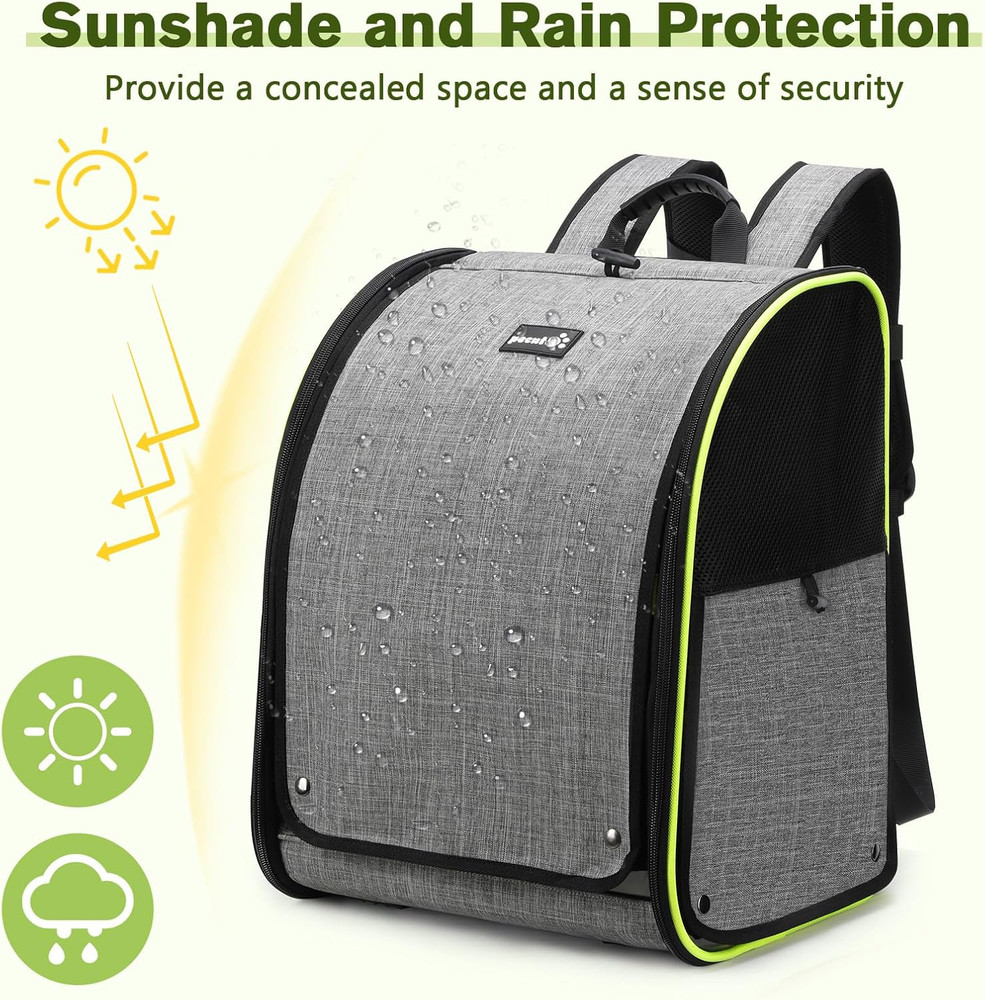 Bird Carrier Backpack, Parrots Bird Backpack with Visible Window, Adjustable Hei
