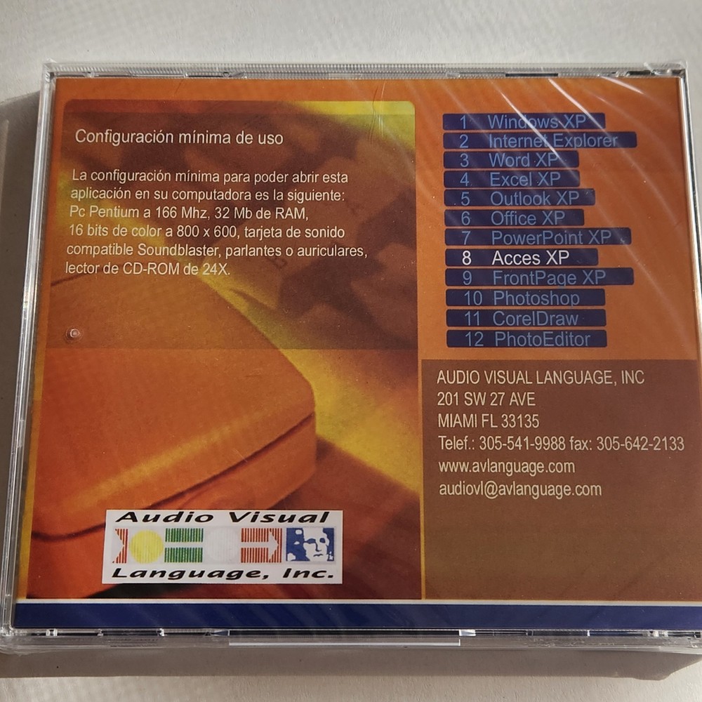 Sealed Curso Interactivo de Computacion #8 Access XP CD ROM CD-ROM