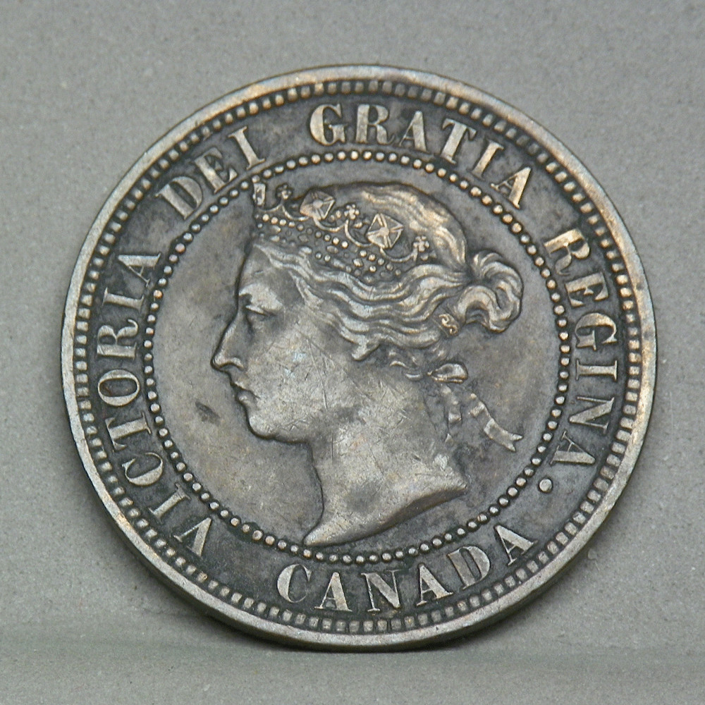 CANADA 1891 LDLL LARGE CENT, Extra Fine