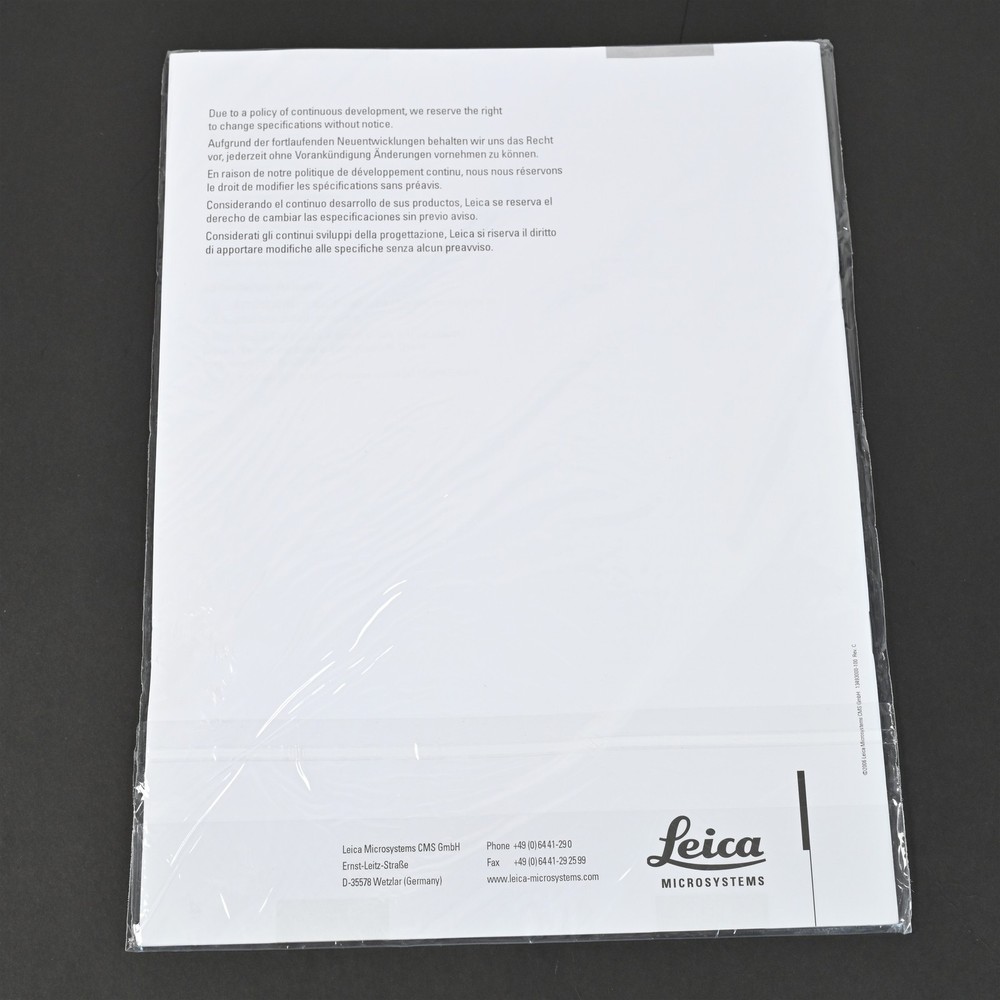 Leica CM E Microscope Instruction Manual - OEM