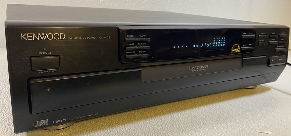 Kenwood Compact Disk Player & 5 CD Changer #CD-403 No Remote Tested & Working!