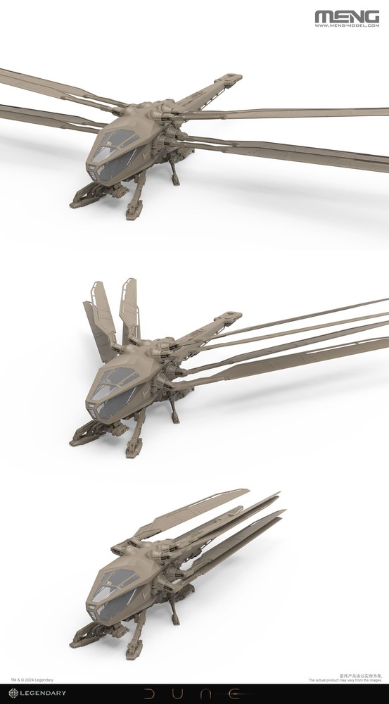 MENG 1/72 DS-007 ATREIDES ORNITHOPTER PLASTIC MODEL KIT