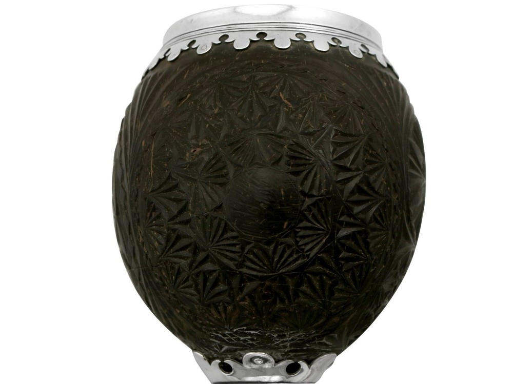 1820s Silver Mounted Coconut Cup