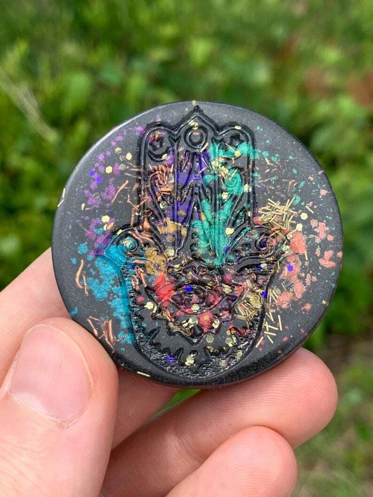 Hamsa Orgonite® Tower Buster Mini Disc - Orgone Generator®