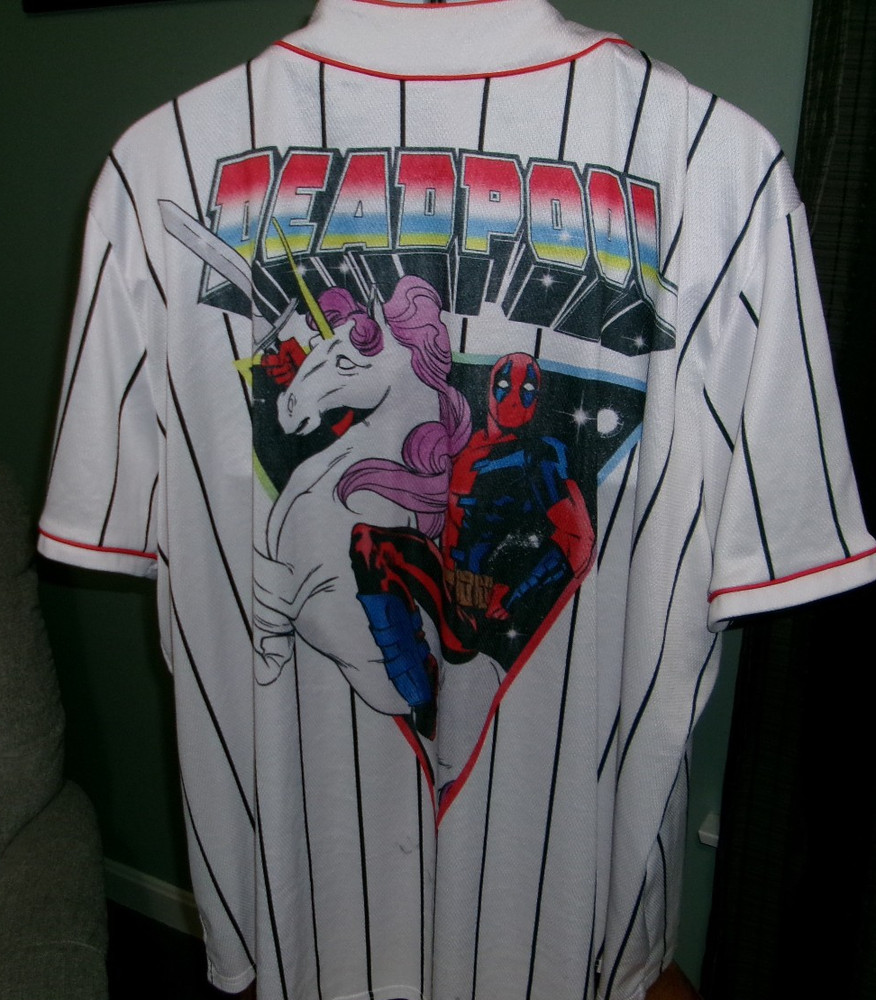 Marvel DEADPOOL Baseball Style Jersey 3XL. Great Looking
