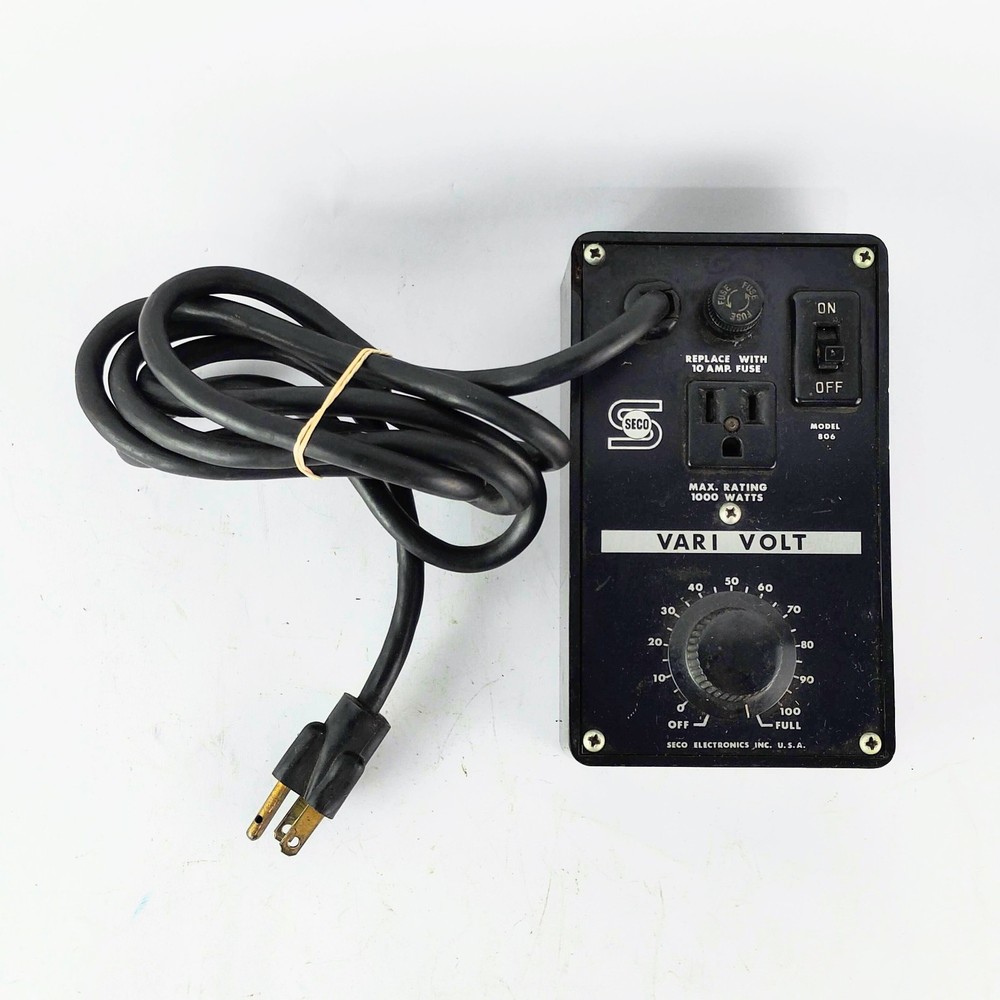 Vintage Seco Electronics Vari Volt Motor Speed & Lighting Control Model 806