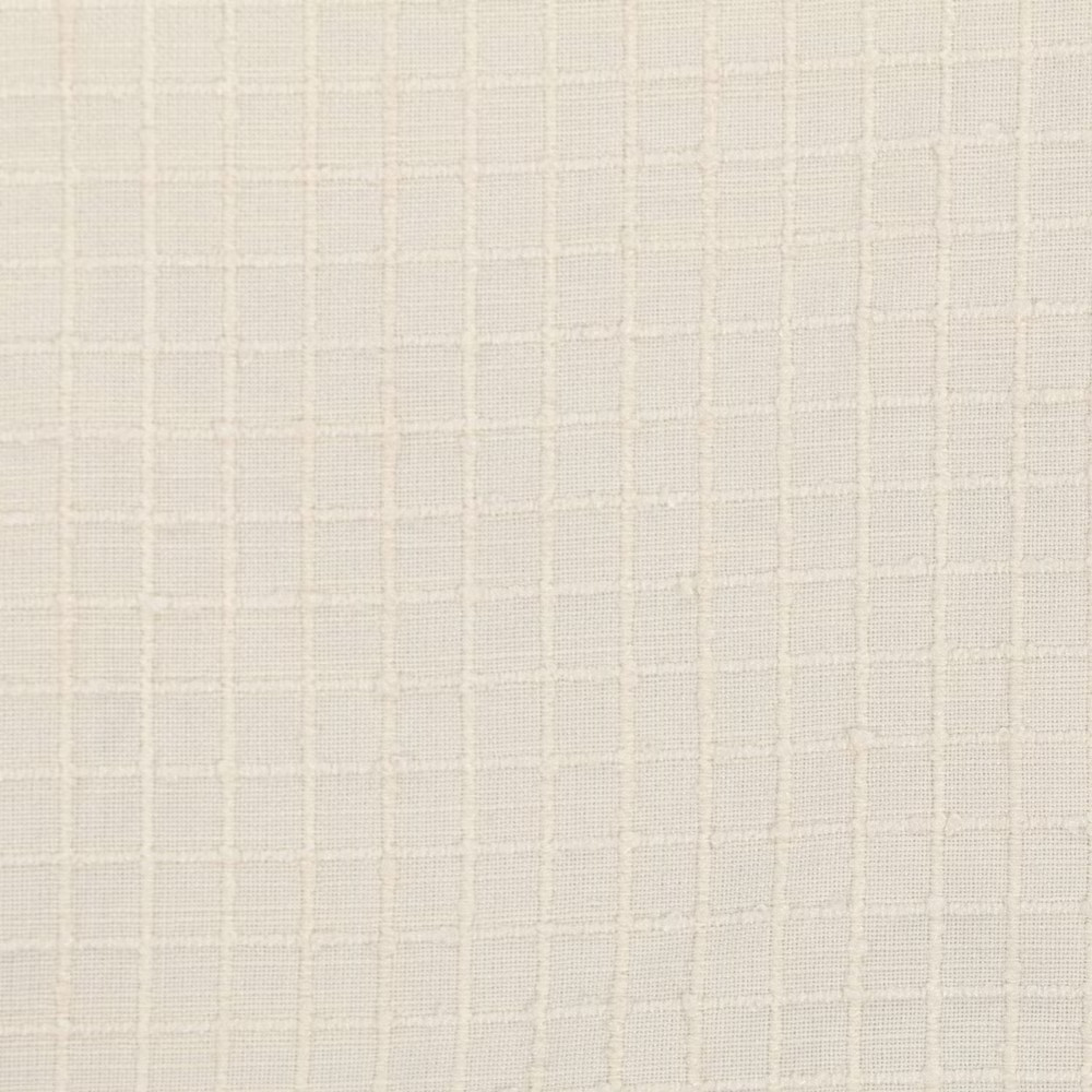 50"x84" Blackout Textured Plaid Curtain Panel Ivory - Threshold