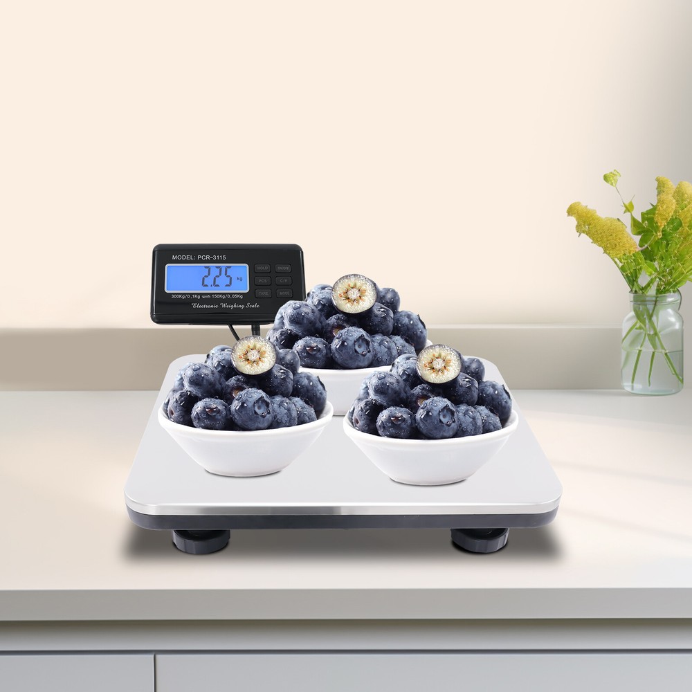 Pet Scale with LCD Display Multi-functional Adjustable Feet 14.17x11.81x2.36"