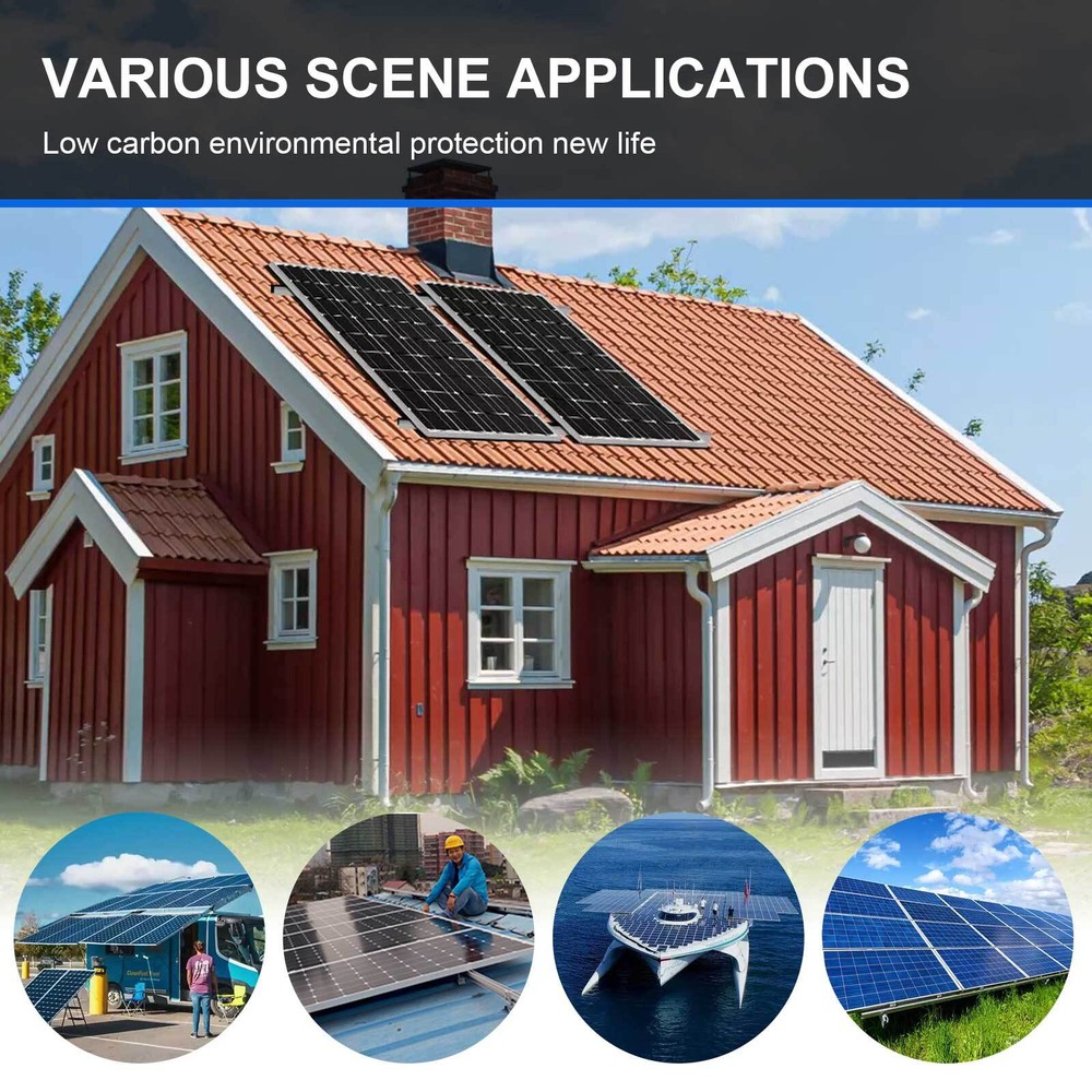 200W Monocrystalline 9BB Cell Solar Panel 200 Watts 12V High Efficiency Module