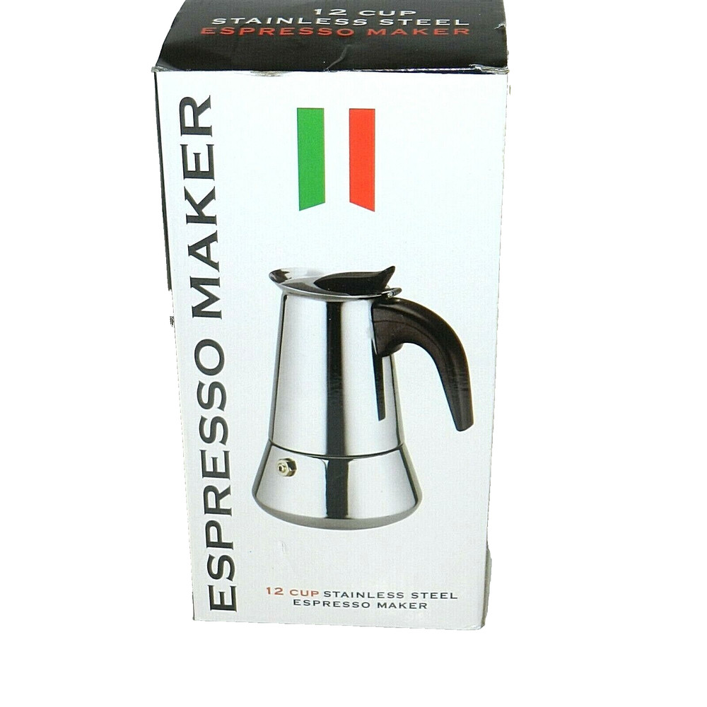 Fcus Espresso Maker Stainless Steel 12 Cup