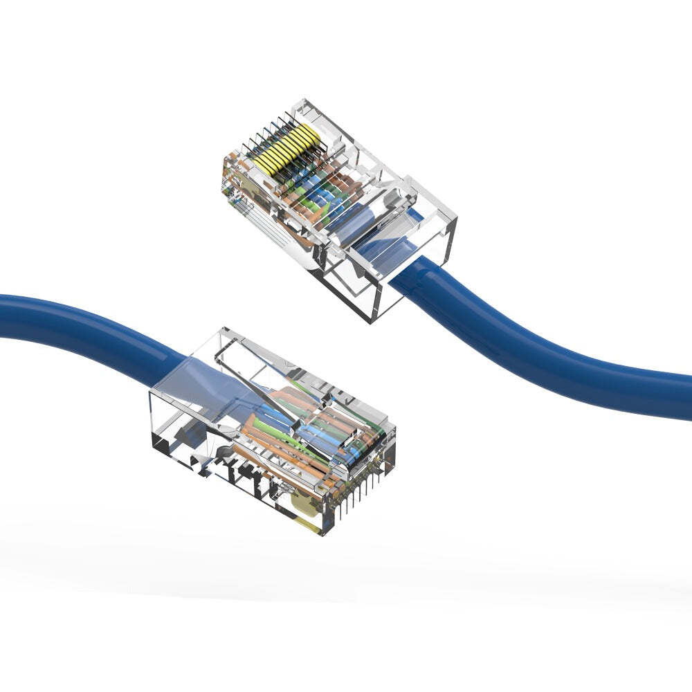 10Ft CAT5E UTP Ethernet Network Non Booted Cable Blue