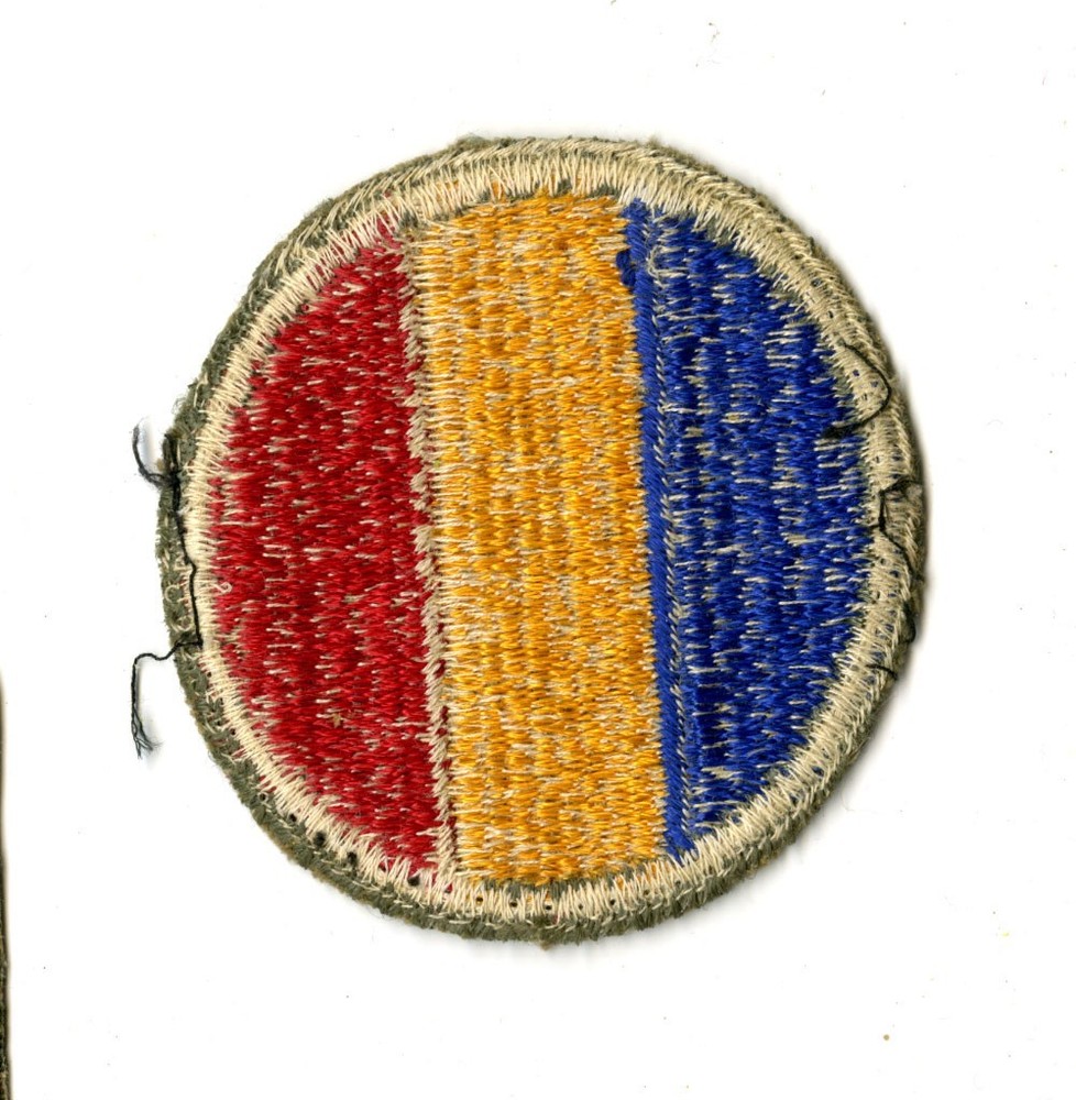 Replacement and Schools Command White Back Patch WWII Vintage