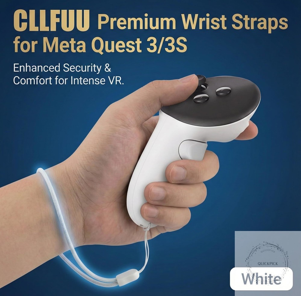 2Pack Fit for Meta Quest 3 3S Controller Strap,Adjustable Secure Controller Hand