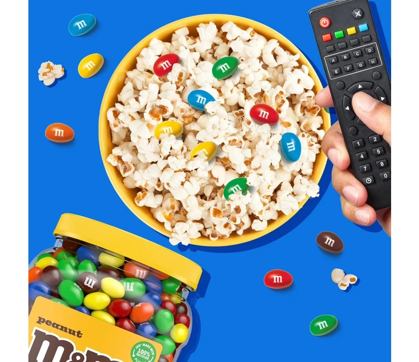 M&M'S Peanut Milk Chocolate Candy, 62 oz.