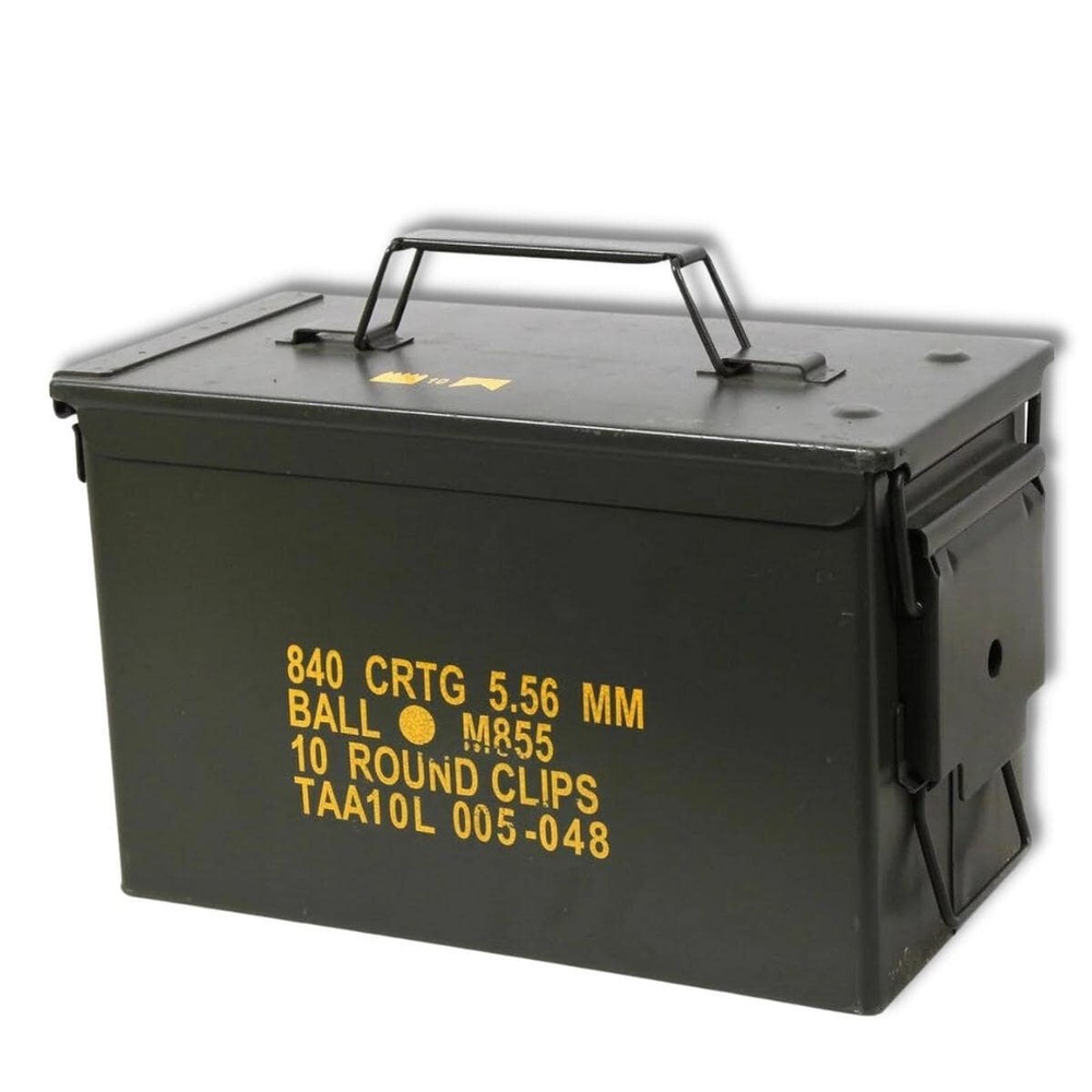 50 Cal Ammo Box Can, Used