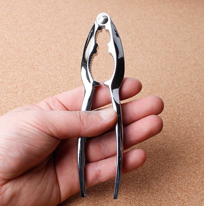 Multi-functional Stainless Seafood Plier Cracker Nuts Walnuts Crab Sheller Tool