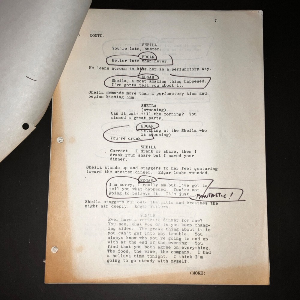PSI FACTOR (1980) Peter Mark Richman's Notated Alien Sci-Fi Script + COA!