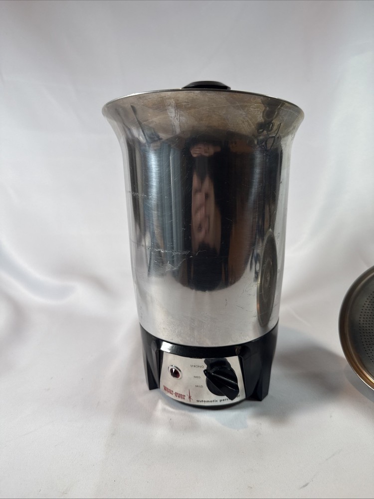 Wear-Ever 10 Cup Electric Automatic Percolator Model 2750 Complete