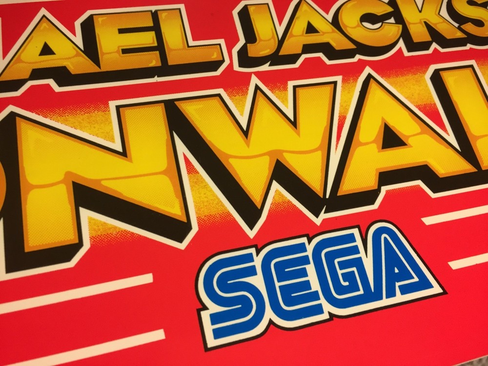 Michael Jackson Moonwalker Arcade Marquee 26"x8"