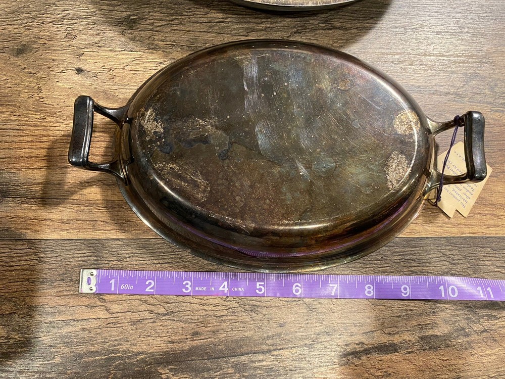 Ketstoneware Silver Plate Covered Serving Casserole Dish