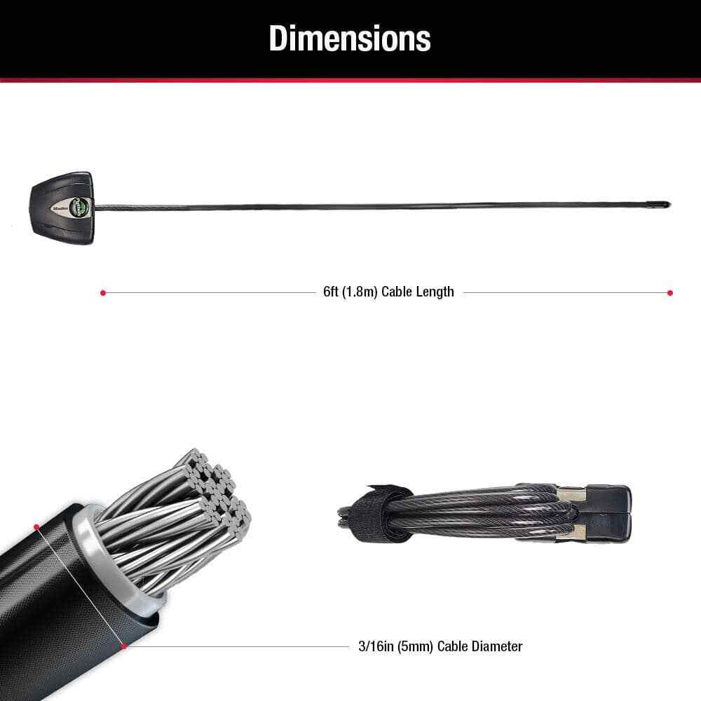 Python Cable Lock for Trail Camera Outdoor Equipment Locking Security Adjustable