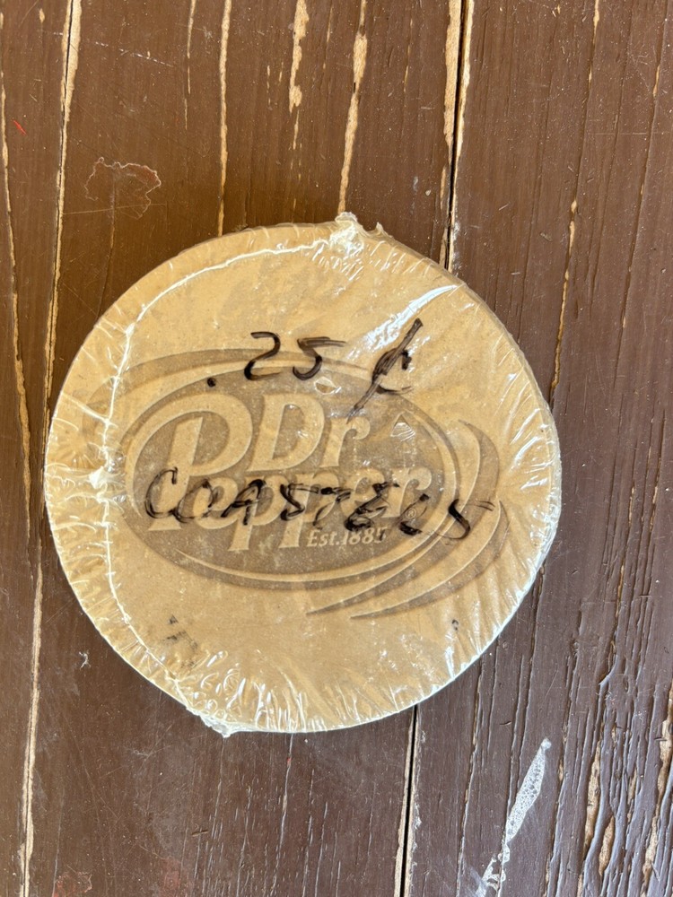 Paper Dr Pepper Coasters Set Unused
