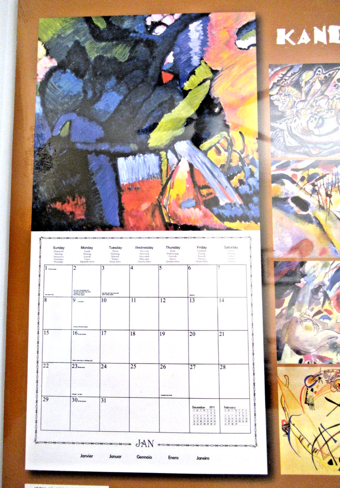 "2012 KANDINSKY CALENDAR" ~ ** MODERN / ABSTRACT / EXPRESSIONISM **#76 RARE!!