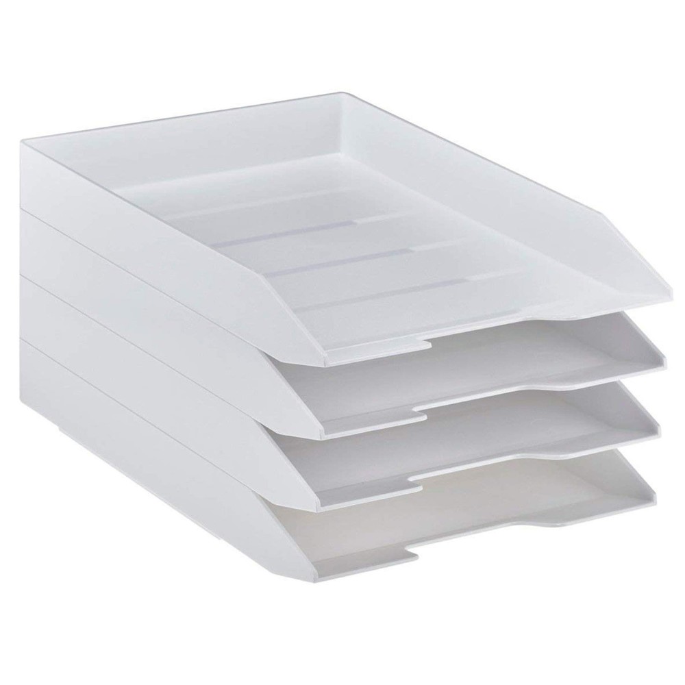 Stackable Letter Tray Front Load, Letter Size, Stacking Document Desk Office ...