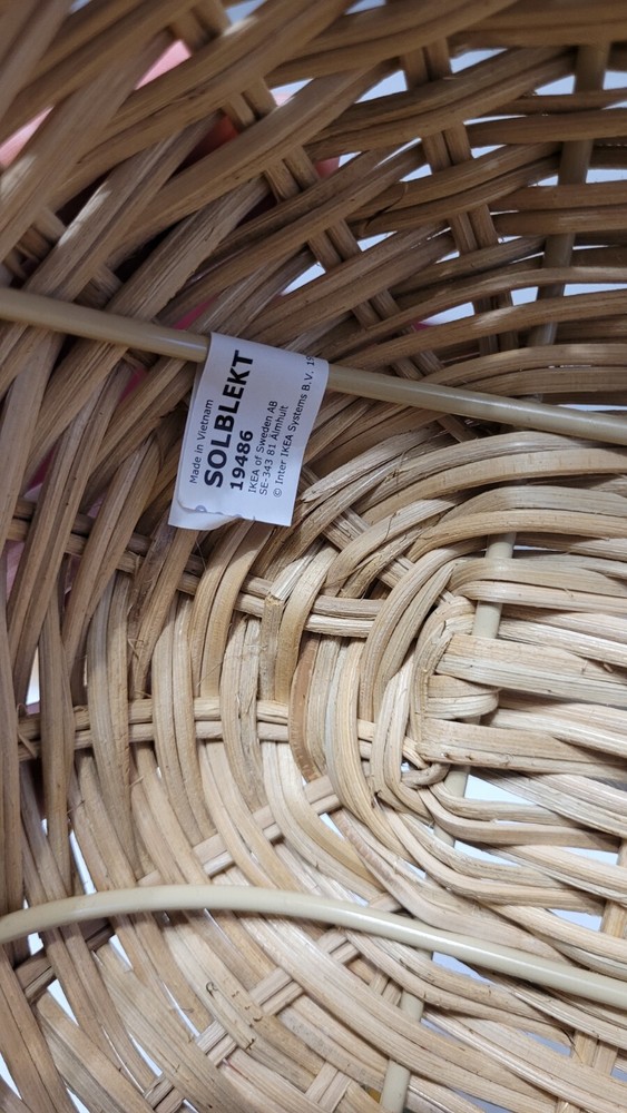 IKEA SOLBLEKT Wicker Backpack Limited Edition Rare 2020