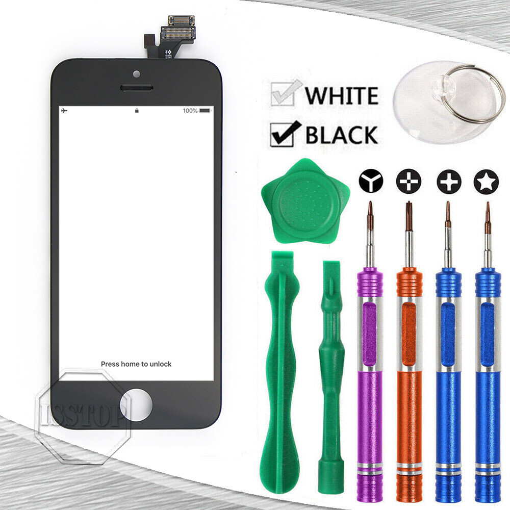 For iPhone 5 5S 5C SE LCD Touch Display Screen Digitizer Replacement 9 Tools US