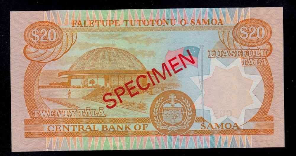 SAMOA SPECIMEN 20 TALA ( 2002 ) D PICK # 35b UNC